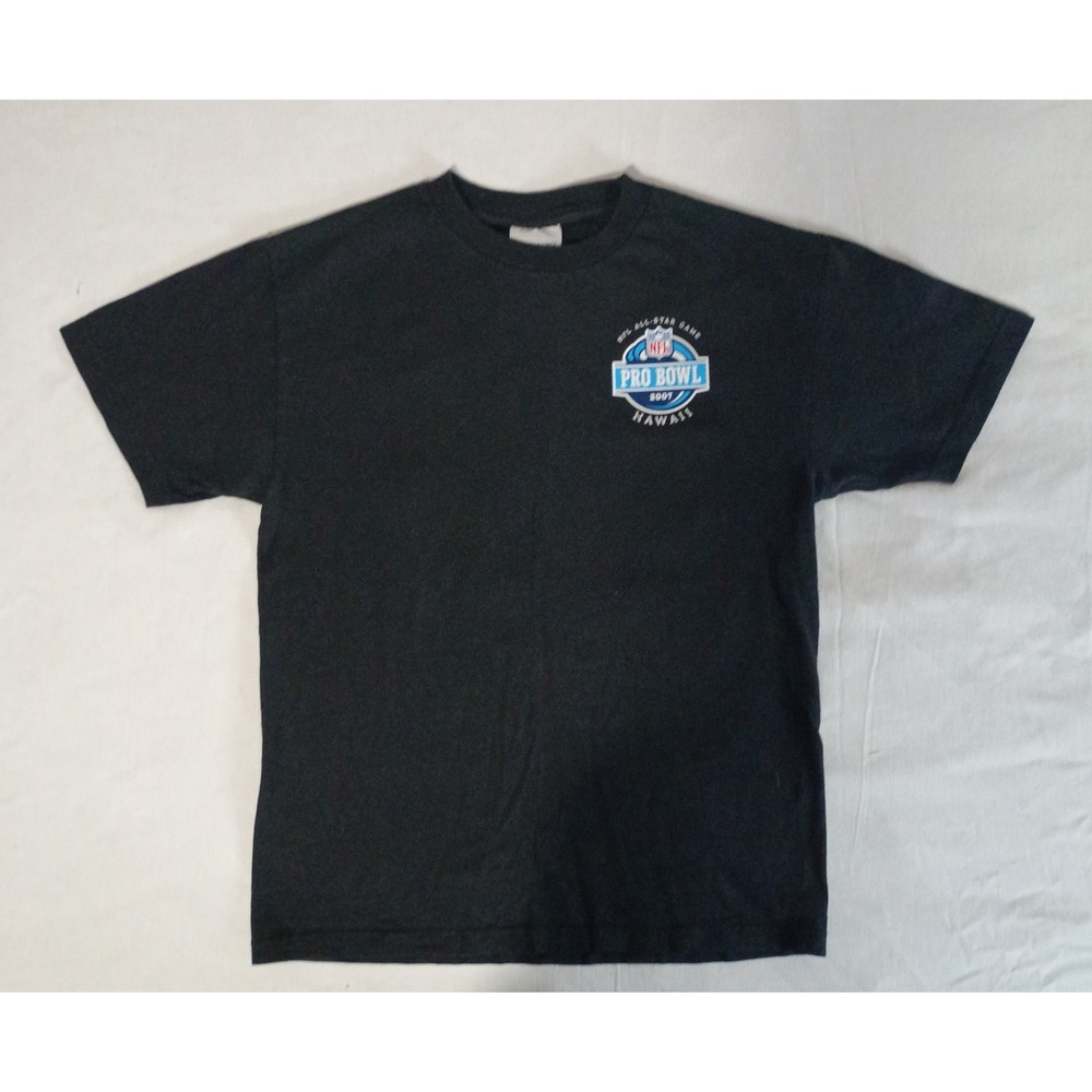 Vintage Reebok 2007 NFL Pro Bowl Hawaii Graphic T Shirt Mens Size Medium Black